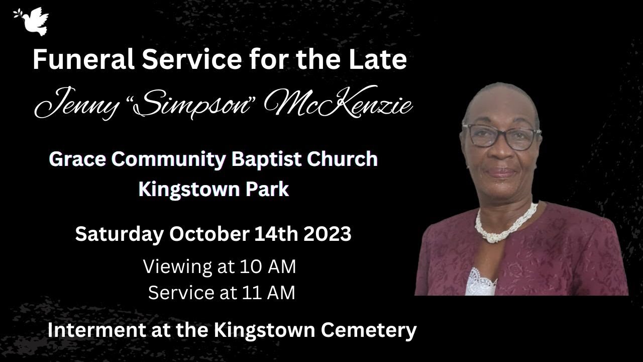 Jenny Simpson McKenzie - Funeral Service - YouTube