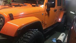 2012 - 2018 Jeep Wrangler JK JKU door hinge step pedal installation