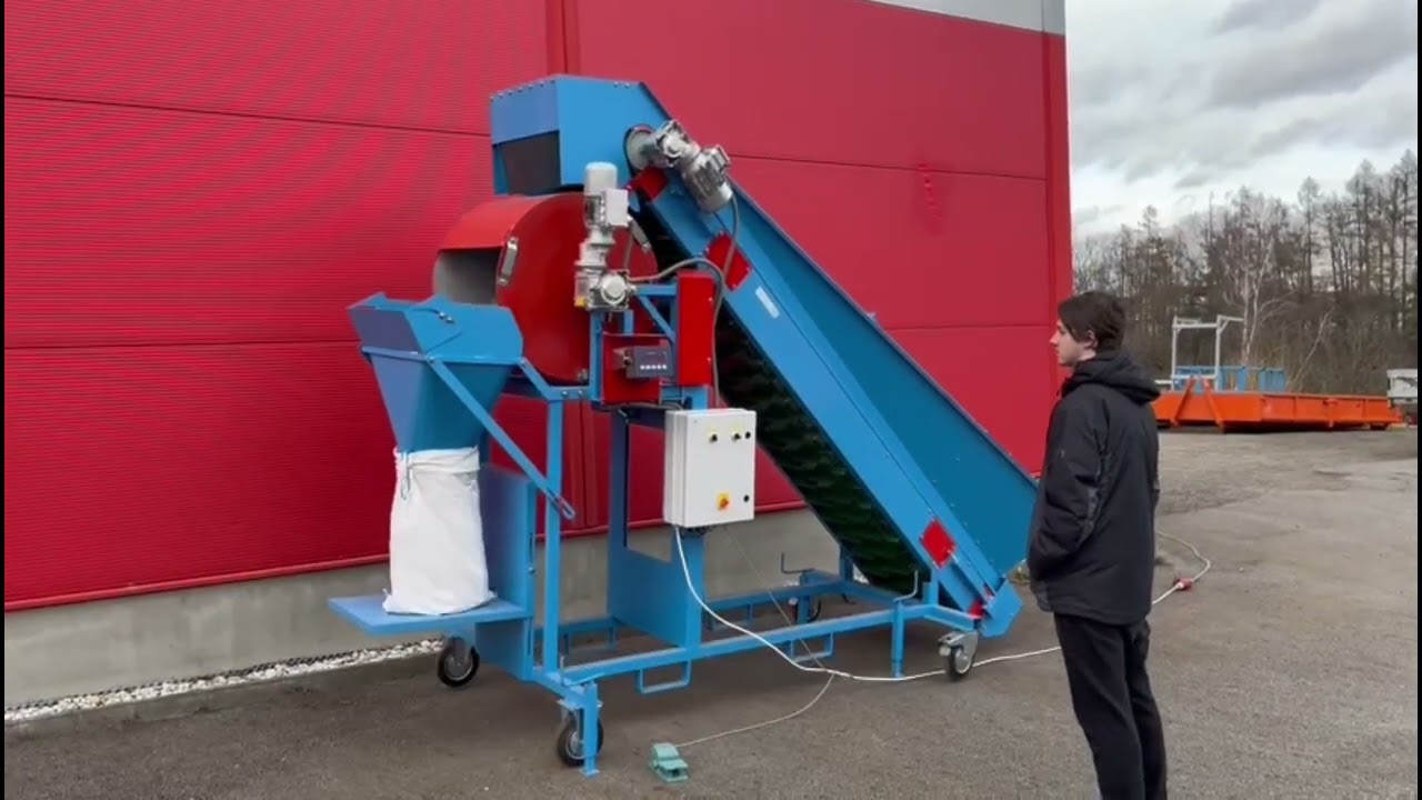Pytlovací váha bubnová - automatické vysypání