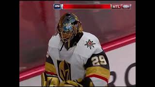 BAD MISTAKE BY FLEURY TO GIVE UP LEAD TO JOSH ANDERSON AND TIE THE GAME WITH UNDER 2 MINUTES LEFT