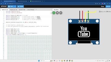 TUTORIAL BUAT ANIMASI  OLED DISPLAY SSD1306 DENGAN ARDUINO DI SIMULATOR WOKWI