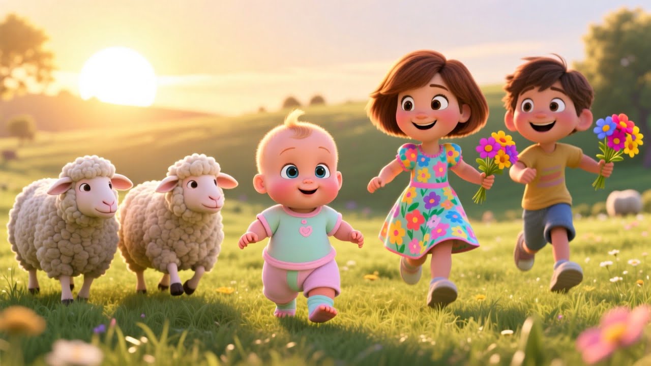 Baby Sheep Learning Day 🐑📚 | Fun Learning Song for Kids | Preschool Educational Video