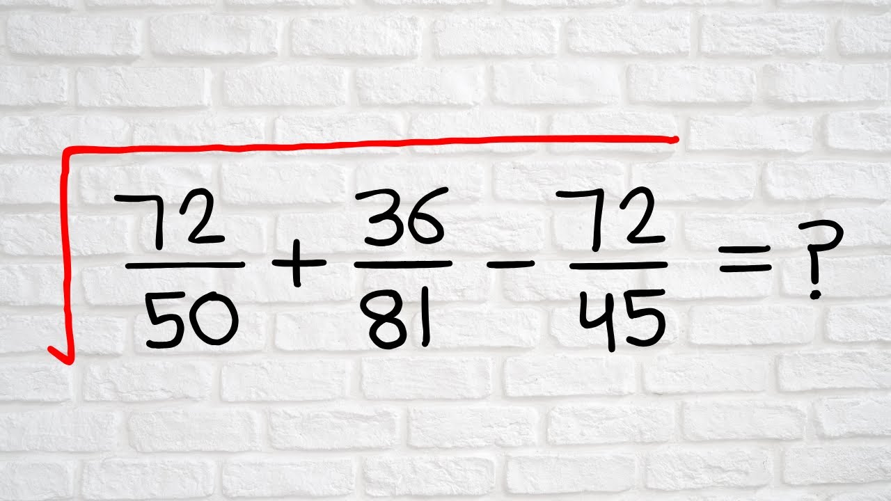 Spain | A Nice Square Root Algebra Simplification | Math Olympiad - YouTube