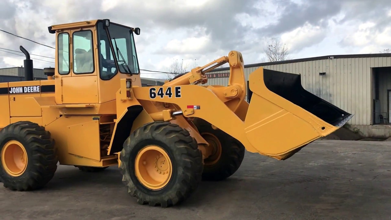 1989 John Deere 644E Wheel Loader YouTube