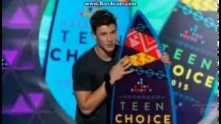 Shawn Mendes Wins Teen Choice Award for Music Web Star (TCAs) 2015