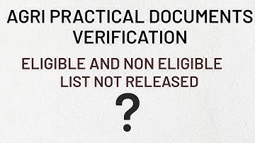 Agri Practical | Eligible List Not Released Yet? |#kcet#kea#agripractical#practicalexam#agri