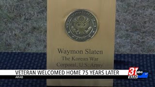 Veteran Welcomed Home 75 Years Later