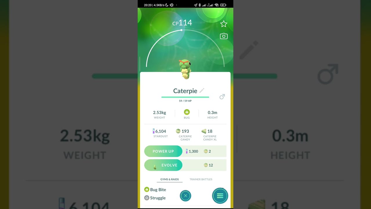 Pokémon / Pokedex 010 / Caterpie