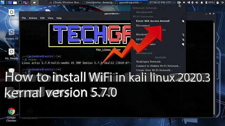 How to install WiFi in kali linux 2020.3 kernal version 5.7.0 , 5.6.0 and 5.5.0 and another all also