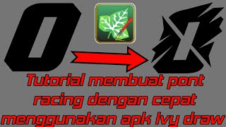 CARA MEMBUAT PONT RACING DENGAN CEPAT MENGGUNAKAN APK LVY DRAW screenshot 2