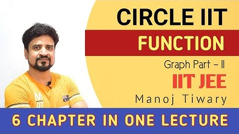 Function Graph part 2 | 6 Chapter in 1 Lecture | IIT JEE | Lecture 9 |Manoj Tiwary