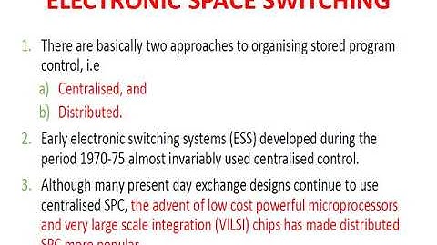 SANJAY SAINI ELECTRONIC SPACE SWITCHING INTRODUCTION EL308 UNIT 2