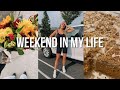 weekend vlog: fall baking, body image chat & new hair !