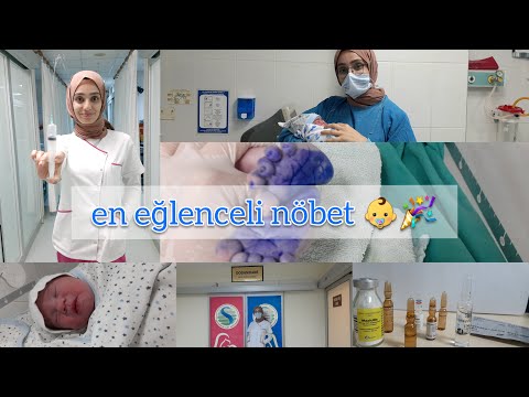 #VLOG BÖYLE EĞLENCELİ BİR NÖBET OLAMAZ 🥳 (bol doğumlu bol bebişli doğumhane, ne o tosuncuk mu ? 😂 )