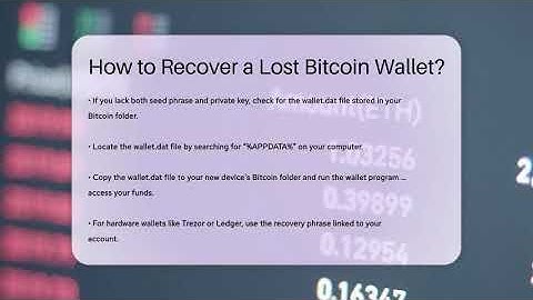 How to Recover a Lost Bitcoin Wallet? - CryptoBasics360.com