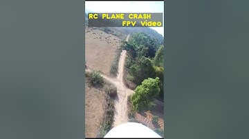 RC PLANE CRASH- FPV VIDEO    #rcplane #crash #skysurfer #diydot3d