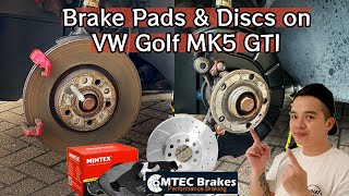 Changing Front Disc and Pads on the VW Golf GTI MK5 | Mintex and MTEC - 131