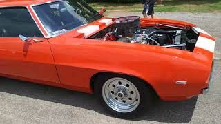 1969 Chevy Camaro 15:1 434ci Small Block Chevy without mufflers