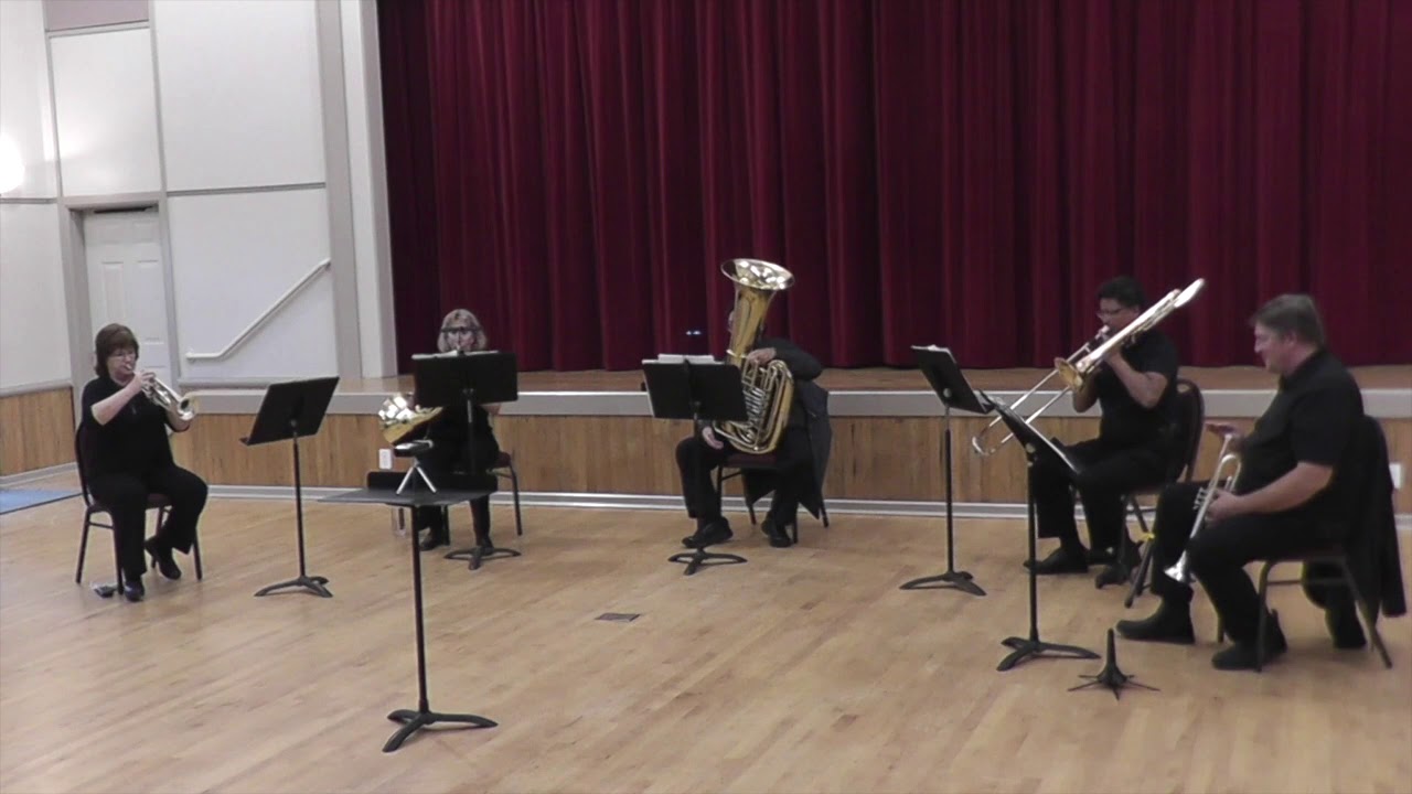 NW Tower Brass Quintet, performing on Oct. 17, 2020