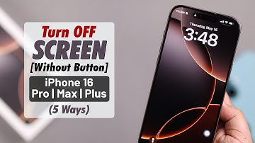 5 WAYS To Turn OFF iPhone 16 Screen Without Buttons!