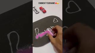 Cute name art writing ❤️🤗#diy #diyart #artandcraft #craft #nameart #funny #shortfeed #youtube #fyp