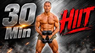 🔥 30 MIN FULL BODY HIIT WORKOUT | Dumbbells + Bodyweight Fat Burner