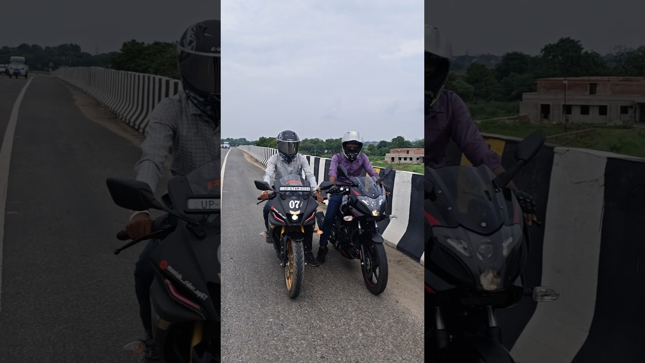 Bajaj Pulsar 220f Vs Yamaha R15 V4 Exhaust Sound 