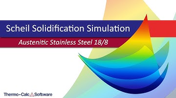 Modified Austenitic Stainless Steel 18/8 Scheil Solidification Simulation