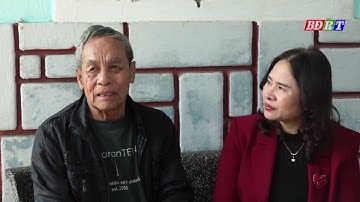 Thăm, tặng quà Tết gia đình chính sách phường Quảng Long