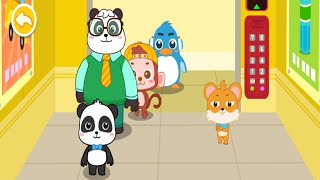 Pelajaran Keselamatan Anak Panda di Tempat Umum dan Keseruan Mewarnai Dinasaurus - BabyBus Game screenshot 2