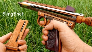 Design a toy pistol from wood