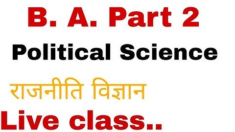 LIVE. CLASS B. A. Part - 2 Poltical science Objective question with answer all | GK By Hira Gupta ||