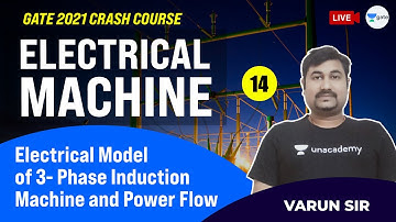 Electrical Model of 3 -Phase Induction Machine & Power Flow | L:14 | Electrical Machines | GATE 2021