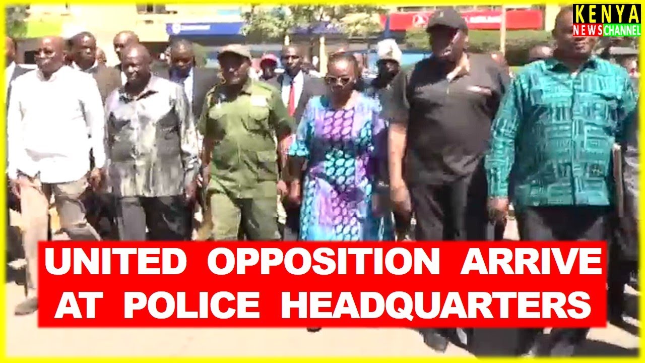 Gachagua, Kalonzo & Karua lead United Opposition Leaders to meet Inspector General of Police