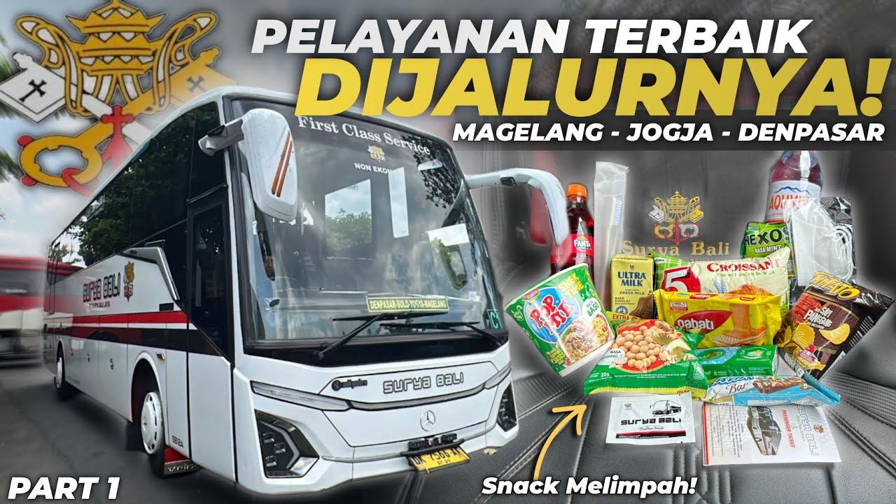 NAIK BUS INI JAMINAN ANTI LAPAR‼️😍 - Trip Report Surya Bali | Jogja - Bali PART 1