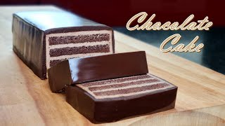 ( Without Butter ) How to make the ultimate chocolate cake/ Chocolate Glaze Cake Recipe/ No-Gelatin