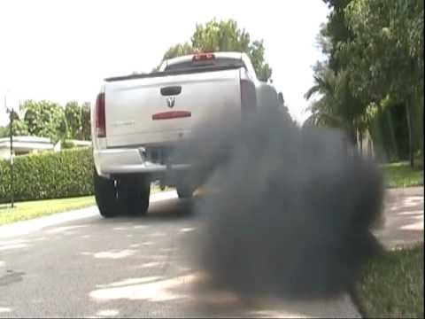 dodge turbo diesel smoke cummins - YouTube