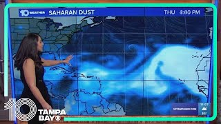 Plume of Saharan dust moves toward Florida