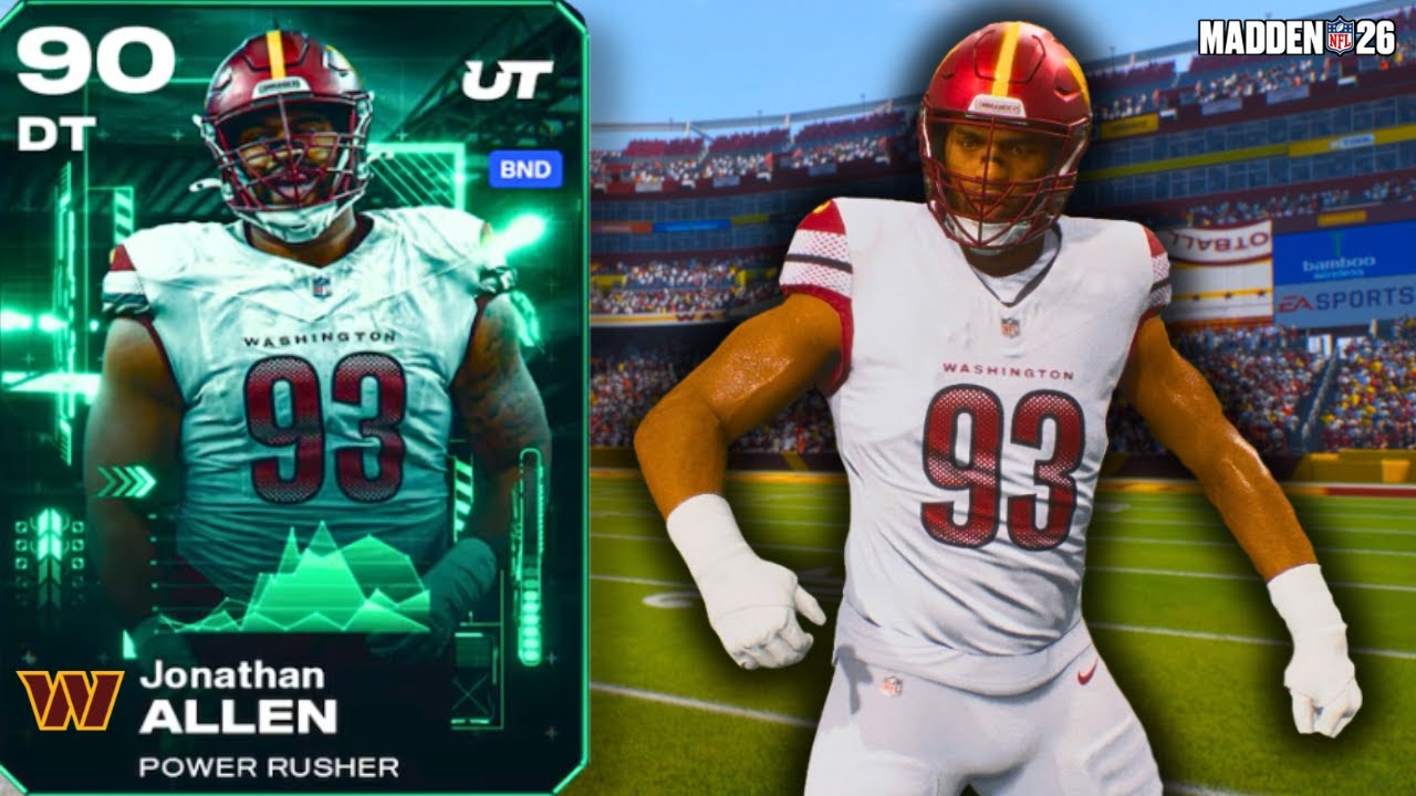 Jonathan Allen Is a BEAST on the BEST Commanders Theme Team! | Madden 26