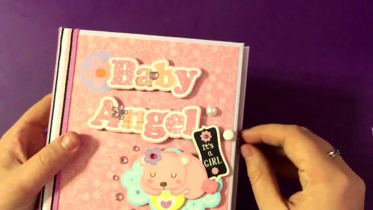 Baby girl mini album journal - project share!