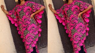 How To Cut And Sew A Stunning Trendy Curved Edge  Bubu Design Step By Step.