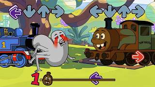 Fnf New Mater But He Is Train Vs My Cursed Thomas Can Can - Friday Night Funkin