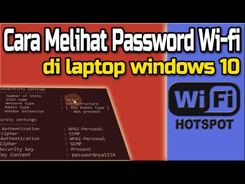 Melihat Password wifi di laptop windows 10 by Mr.T Tutorial