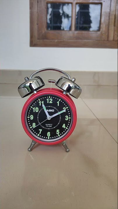 Casio Abstract Analog Table Clock (TQ-362-4ADF, Red) Alarm Sound Test