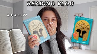 i read the song of achilles for the first time *reading vlog*