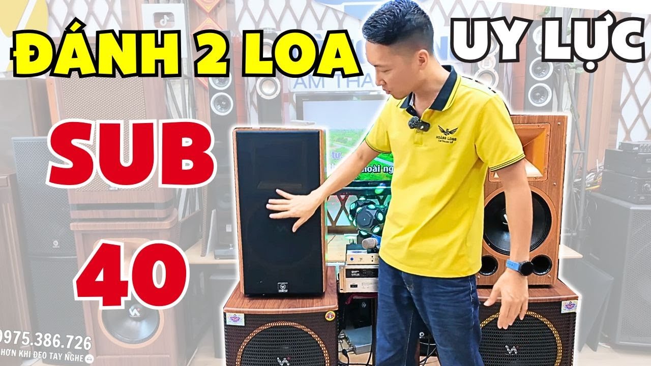 "UY LỰC, NHỎ GỌN, GIÁ CỰC RẺ" Giới thiệu dàn karaoke Alpha12 ghép (2 loa SUB 40) mạnh mẽ