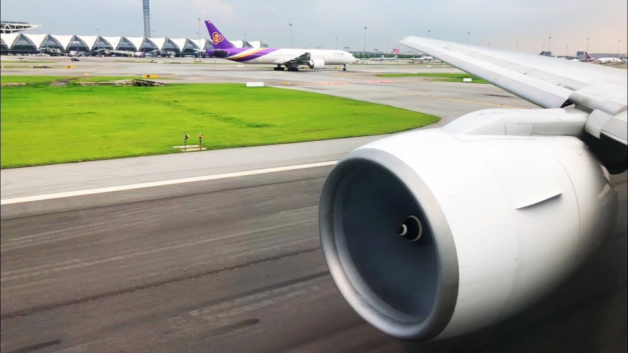 [4K60] THAI AIRWAYS | 777-300 | ECONOMY CLASS | BANGKOK - HONG KONG | FLIGHT REVIEW