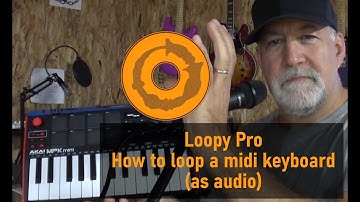 Use a MIDI keyboard in Loopy Pro (as audio)