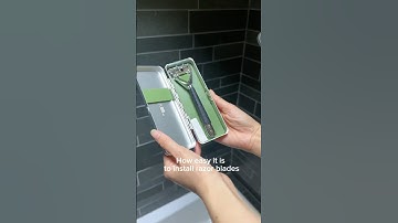 How easy is it to install razor blades? #leafshave #shavingtips #shavingroutine
