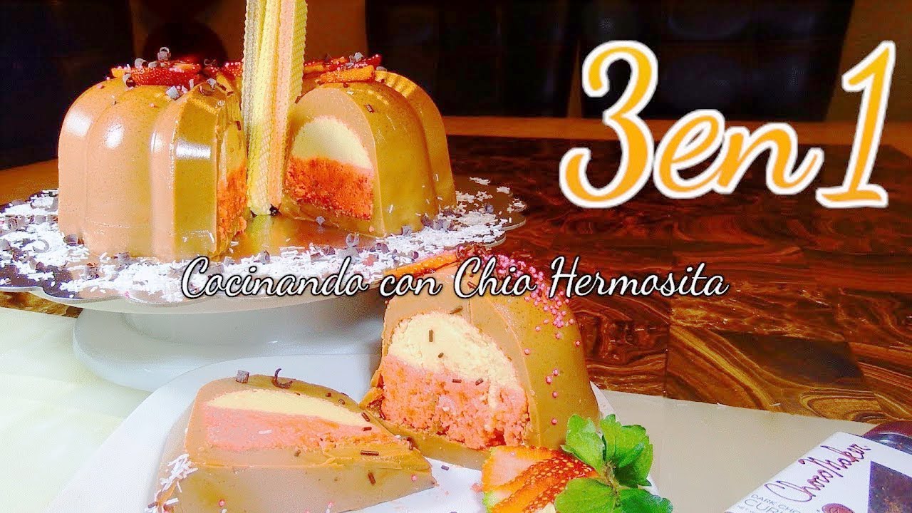 GelaFlan Pastel 3 en 1 Napolitano